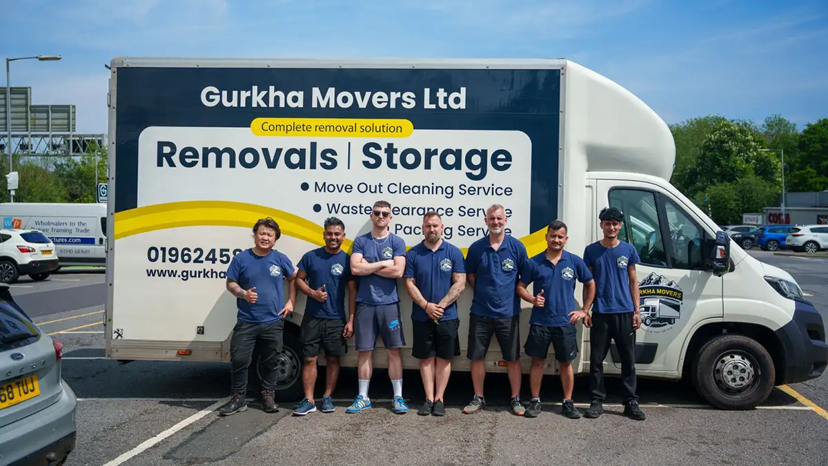 Part of the team at Gurkha Movers
